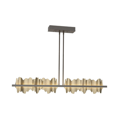 Hildene LED Pendant Light in Oil Rubbed Bronze/Soft Gold.