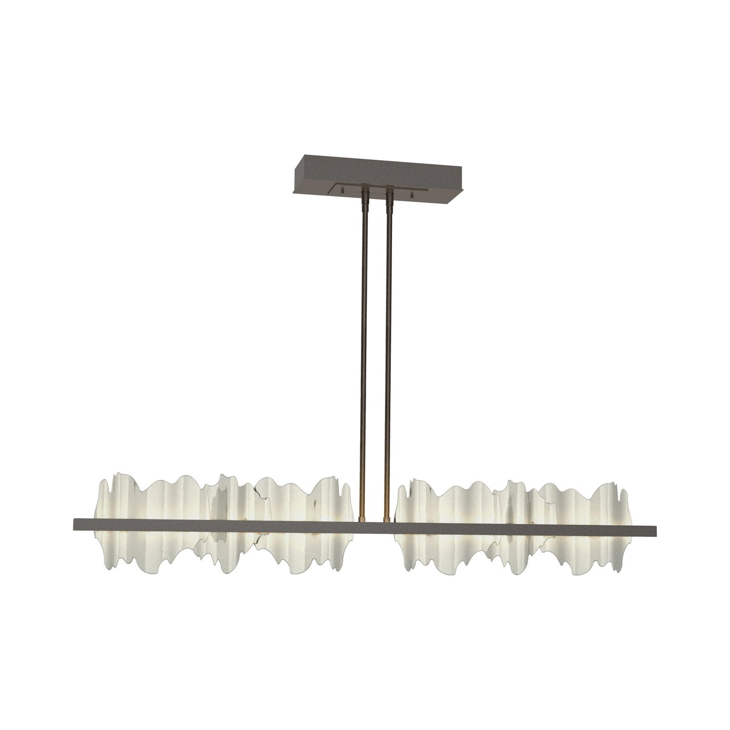 Hildene LED Pendant Light in Oil Rubbed Bronze/Sterling.