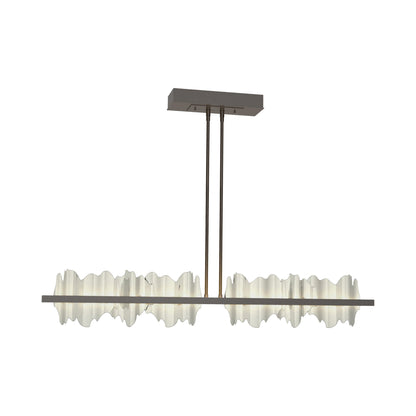 Hildene LED Pendant Light in Oil Rubbed Bronze/Sterling.