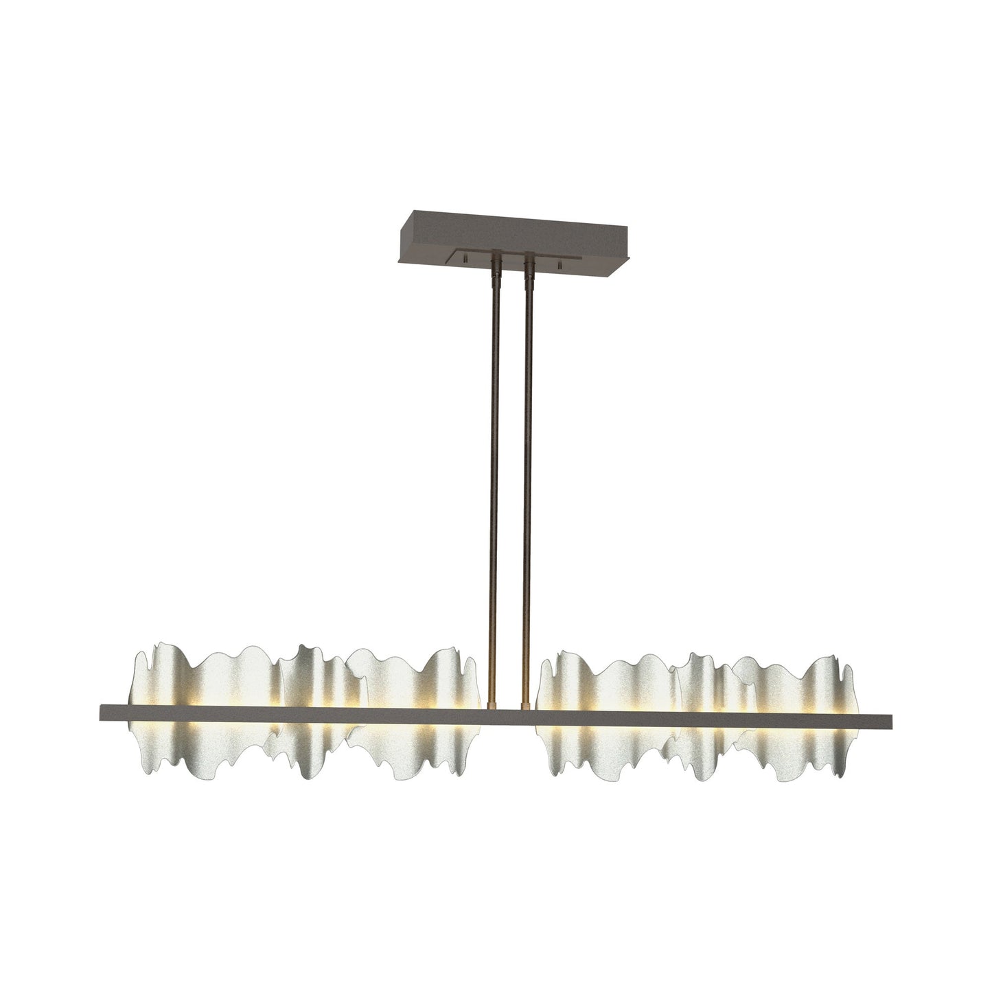 Hildene LED Pendant Light in Oil Rubbed Bronze/Vintage Platinum.