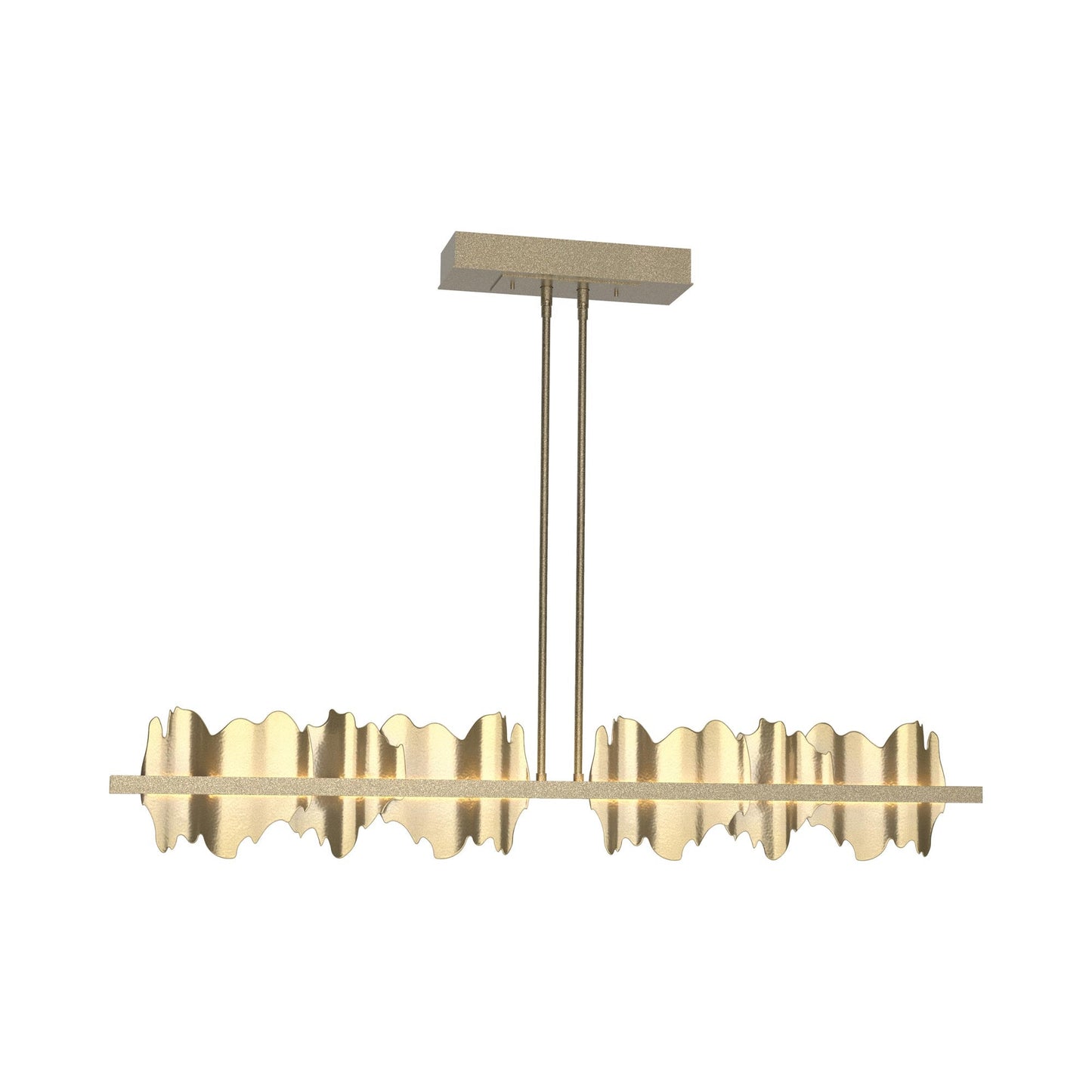 Hildene LED Pendant Light in Soft Gold/Modern Brass.