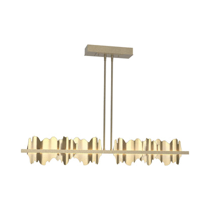 Hildene LED Pendant Light in Soft Gold/Modern Brass.
