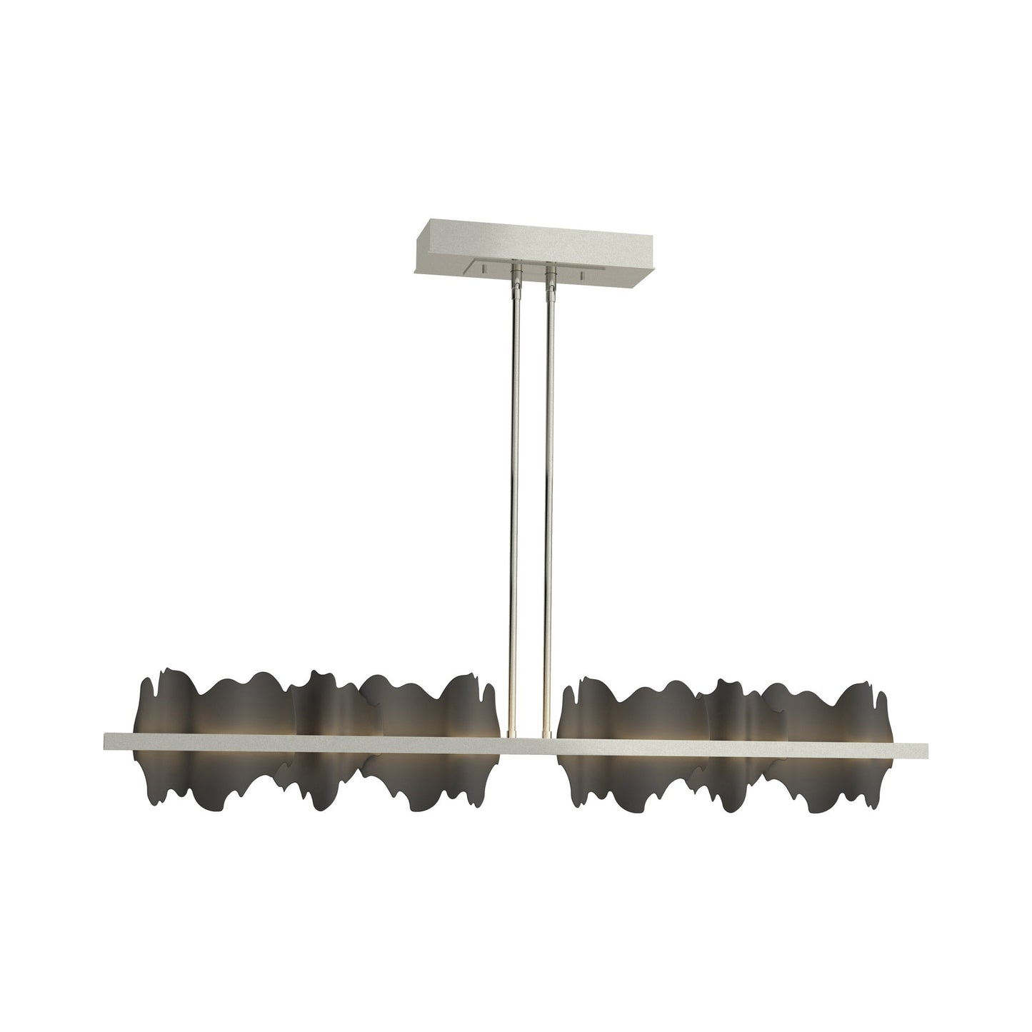 Hildene LED Pendant Light in Sterling/Black.