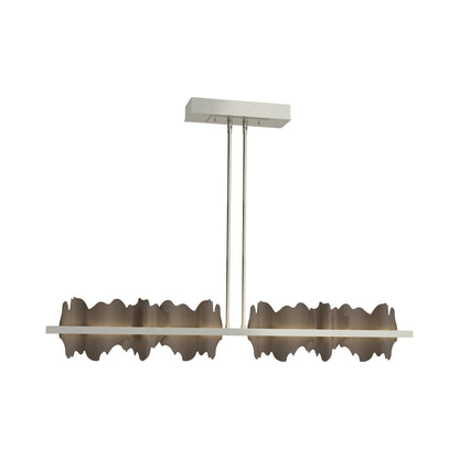 Hildene LED Pendant Light in Sterling/Bronze.