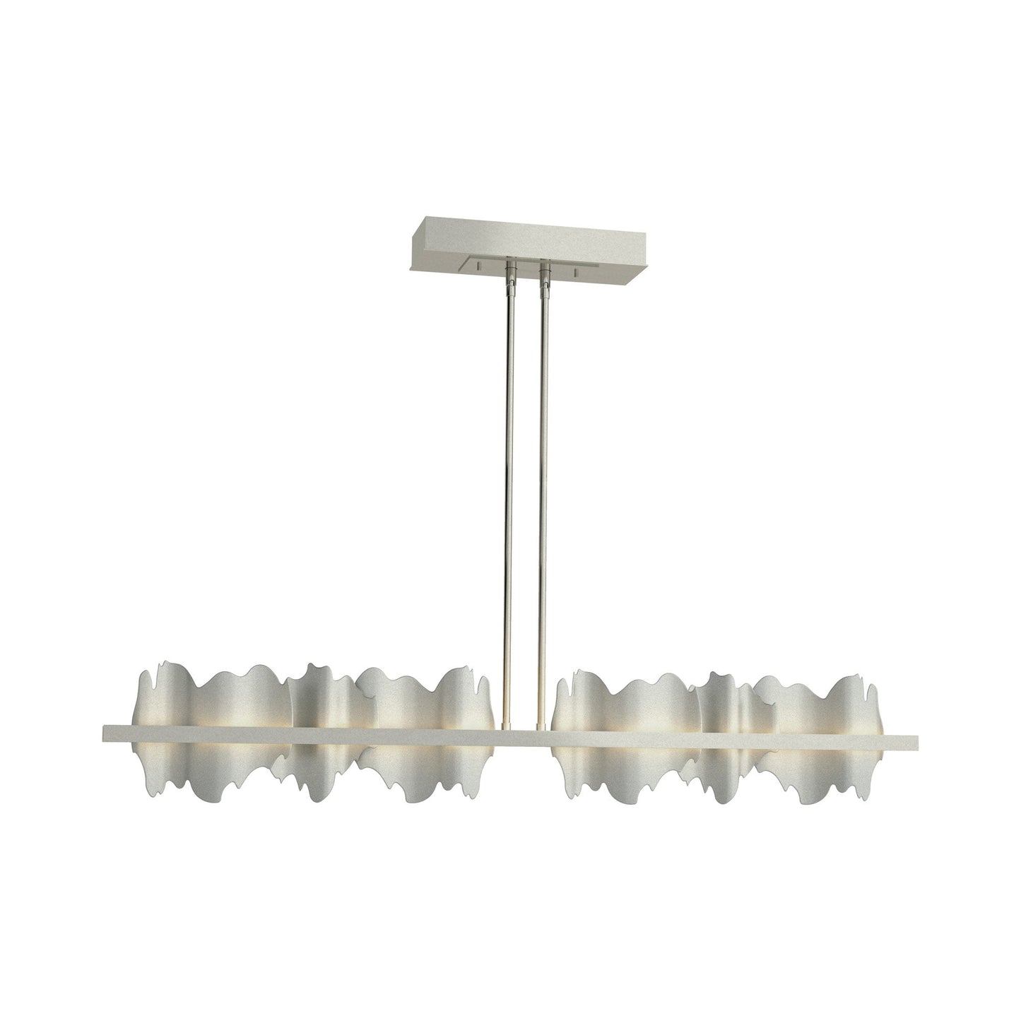 Hildene LED Pendant Light in Sterling/Vintage Platinum.