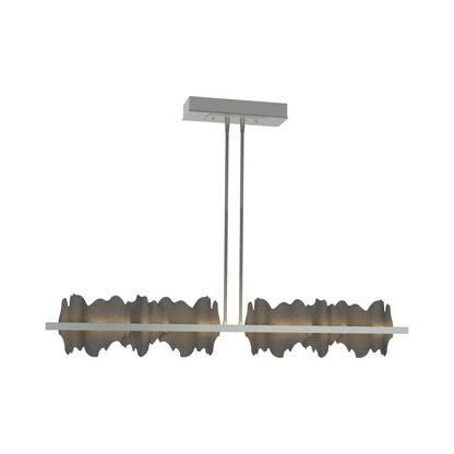 Hildene LED Pendant Light in Vintage Platinum/Natural Iron.