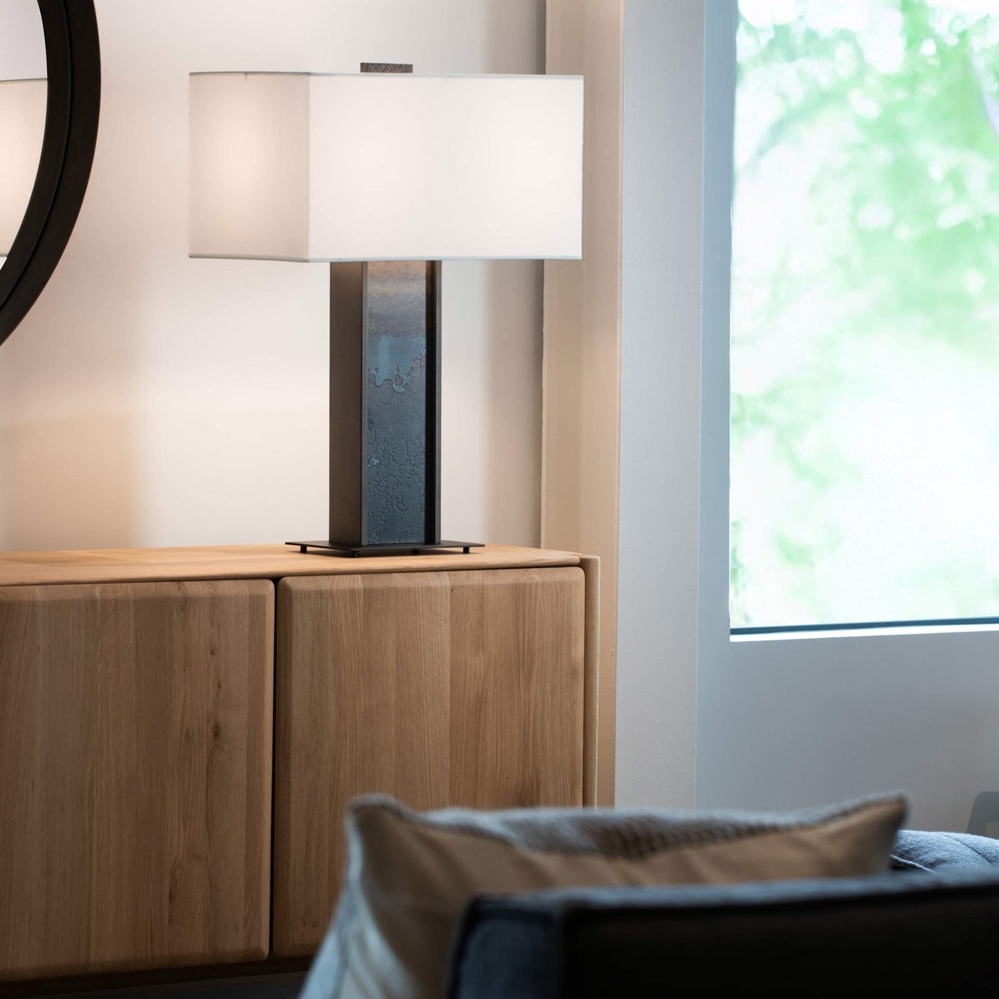 Horizon Table Lamp in living room.
