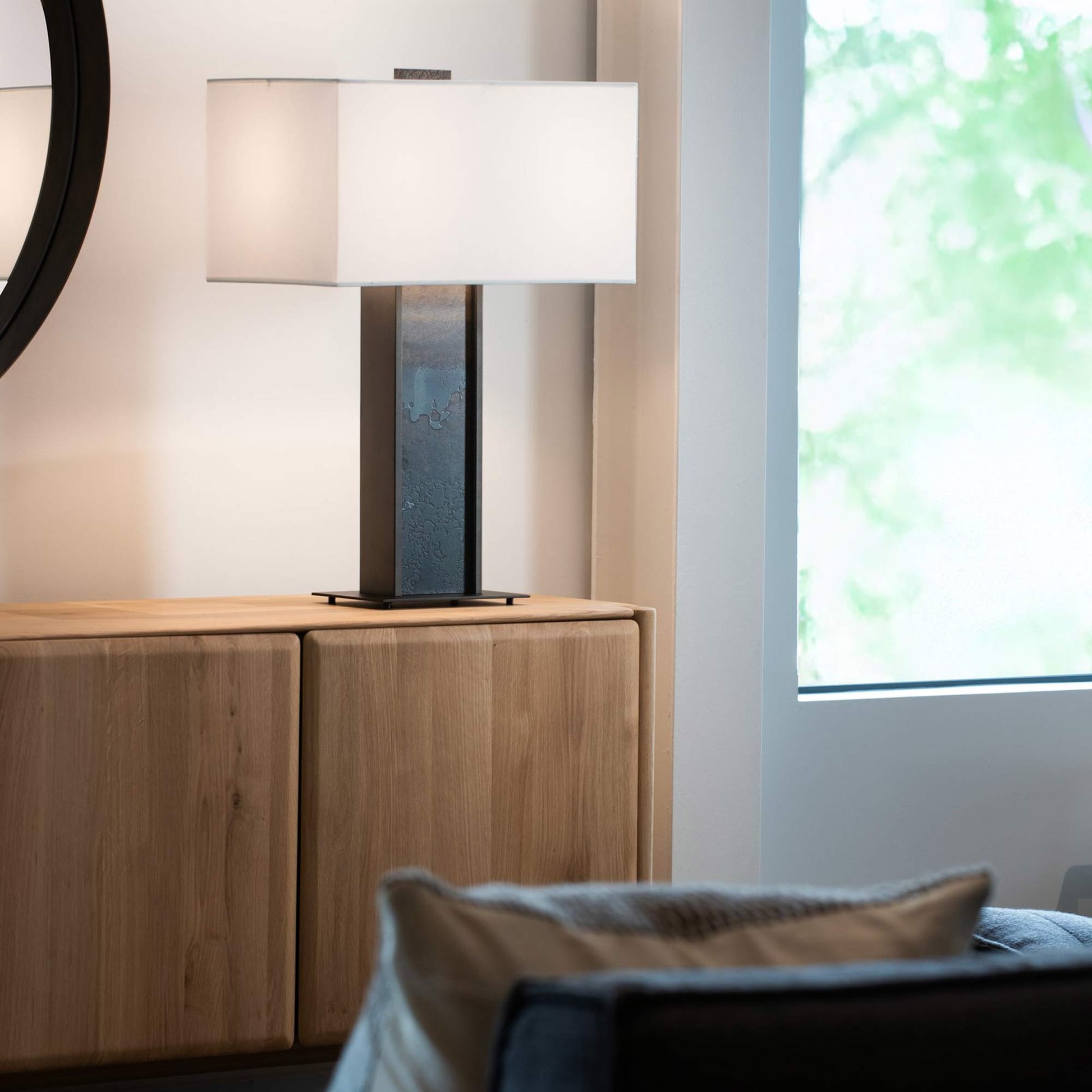 Horizon Table Lamp in living room.