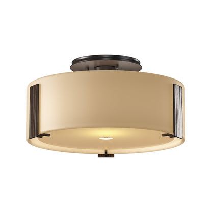 Impressions Semi Flush Mount Ceiling Light in Bronze (Medium).