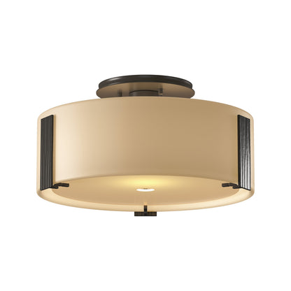 Impressions Semi Flush Mount Ceiling Light in Dark Smoke (Medium).