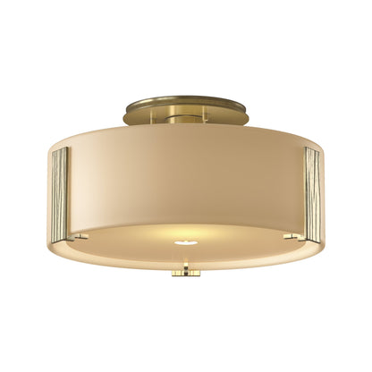 Impressions Semi Flush Mount Ceiling Light in Modern Brass (Medium).