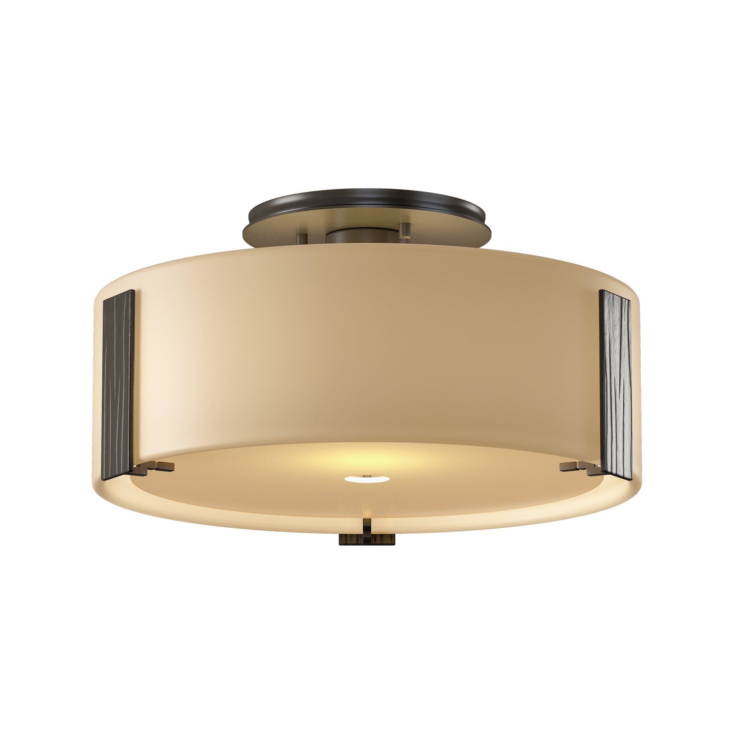 Impressions Semi Flush Mount Ceiling Light in Oil Rubbed Bronze (Medium).