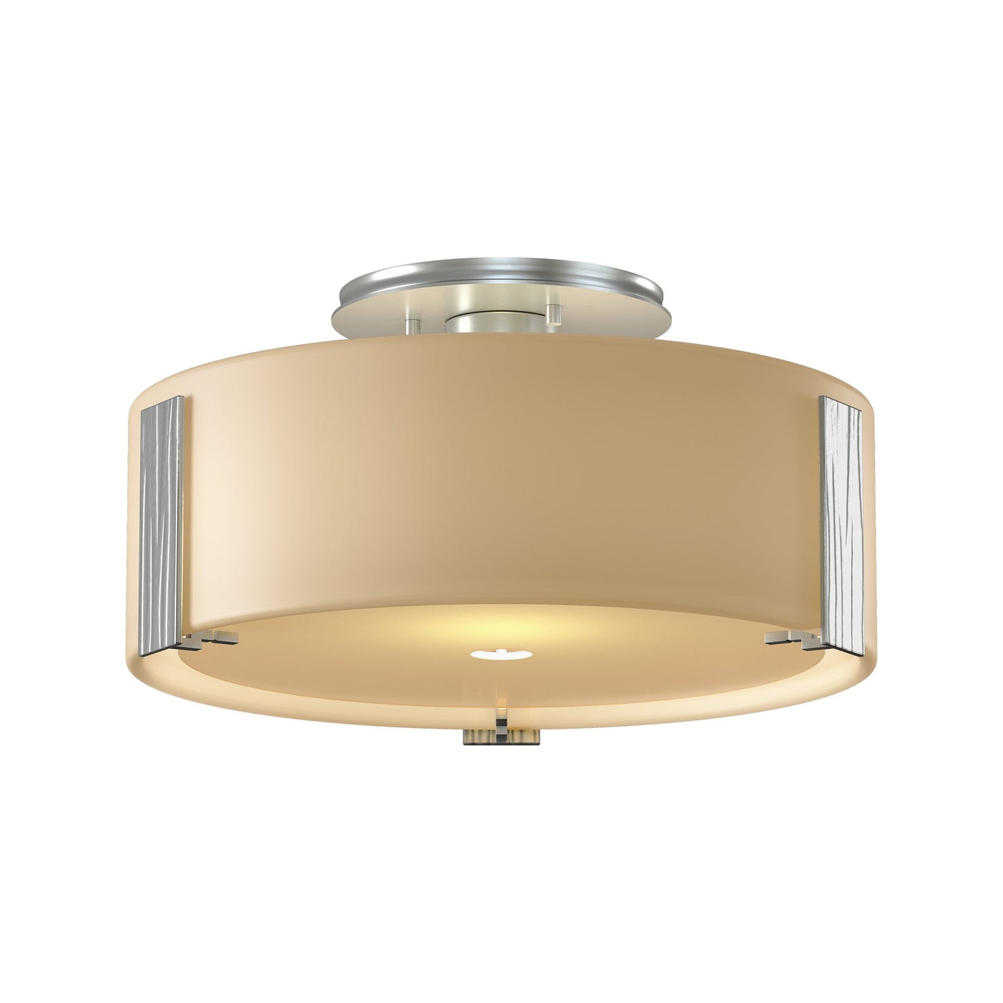 Impressions Semi Flush Mount Ceiling Light in Vintage Platinum (Medium).