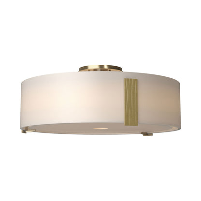 Impressions Semi Flush Mount Ceiling Light in Modern Brass (Large).