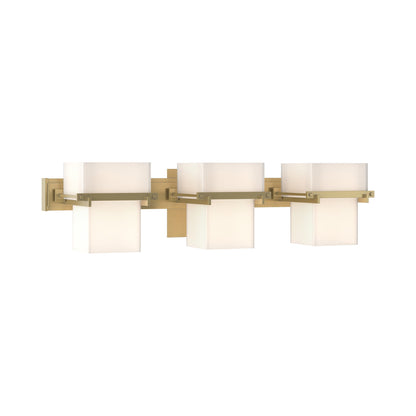 Kakomi Bath Vanity Light in Modern Brass.