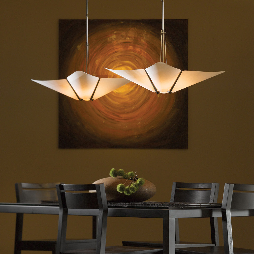 Kirigami Pendant Light in living room.