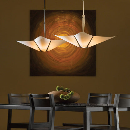 Kirigami Pendant Light in living room.