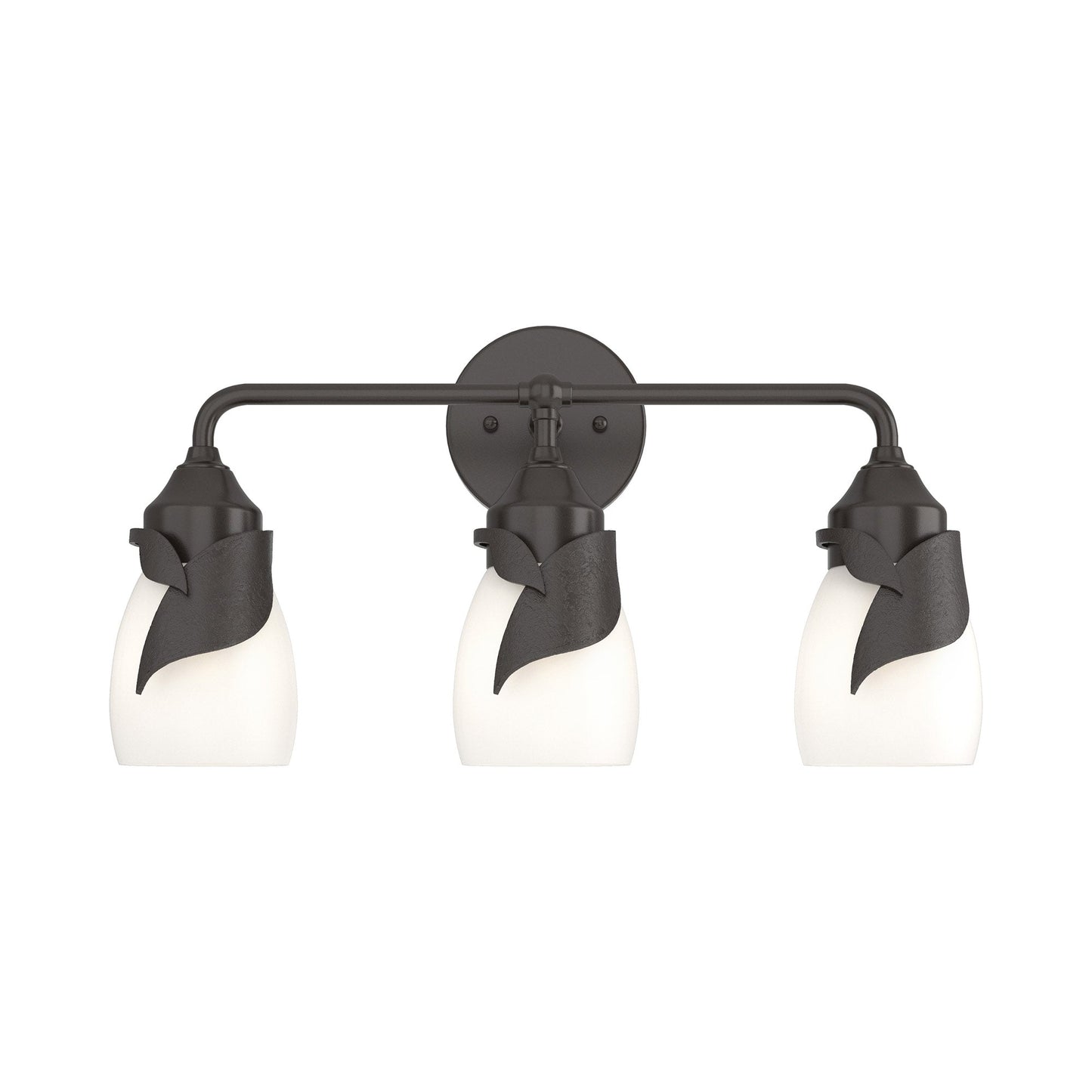 Lapas Bath Vanity Light in Oil Rubbed Bronze (Opal Glass).