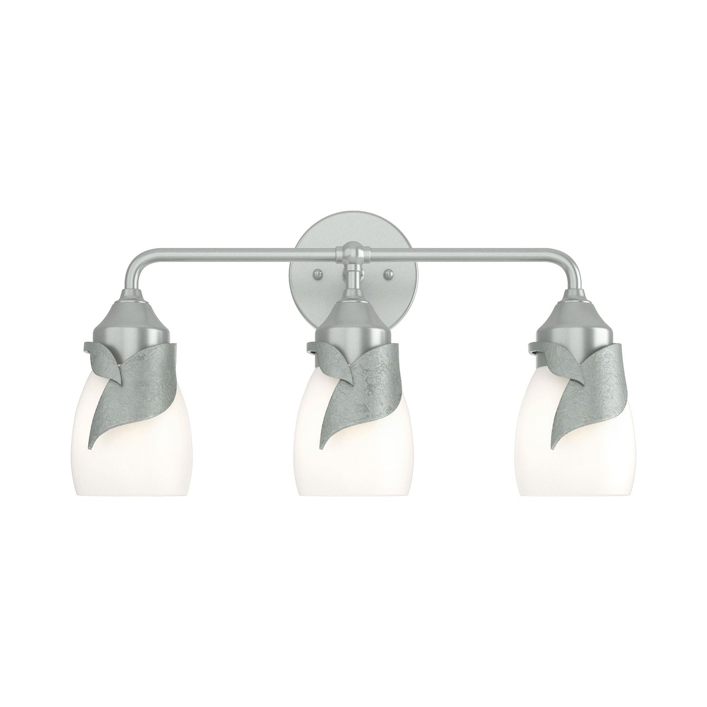 Lapas Bath Vanity Light in Vintage Platinum (Opal Glass).