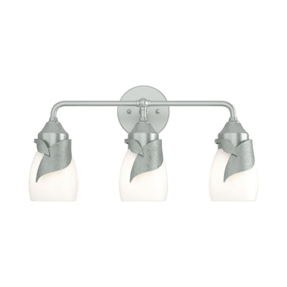 Lapas Bath Vanity Light in Vintage Platinum (Opal Glass).