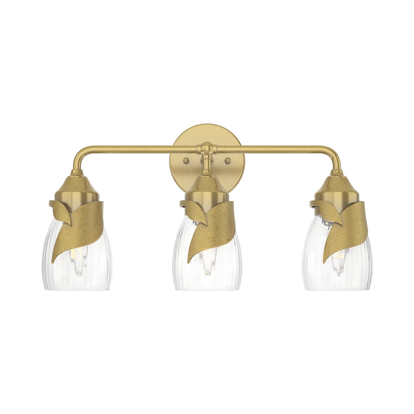Lapas Bath Vanity Light in Modern Brass (Water Glass).