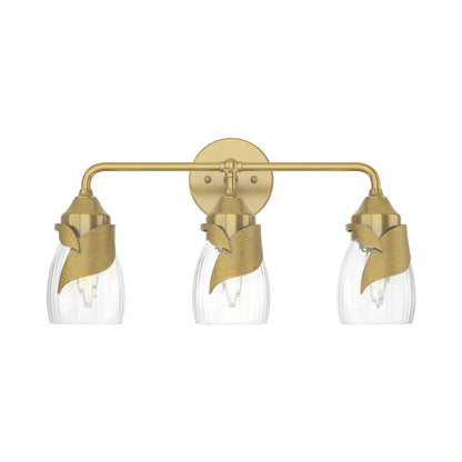 Lapas Bath Vanity Light in Modern Brass (Water Glass).