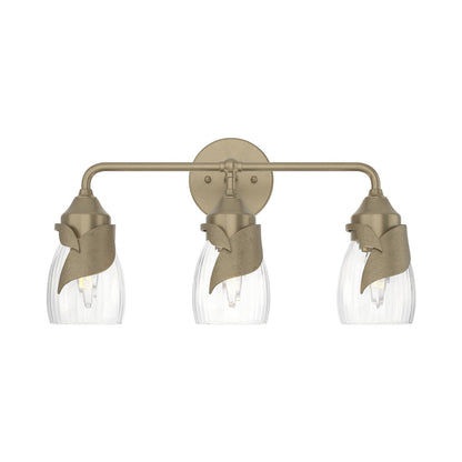 Lapas Bath Vanity Light in Soft Gold (Water Glass).