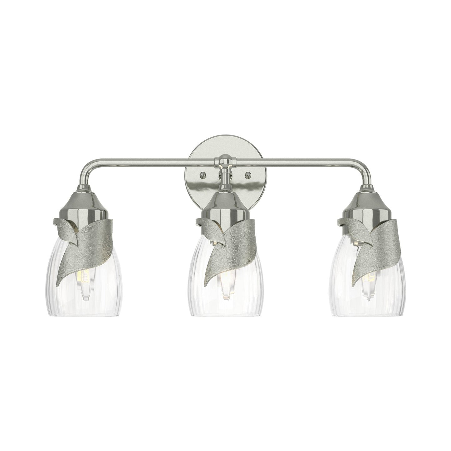 Lapas Bath Vanity Light in Sterling (Water Glass).