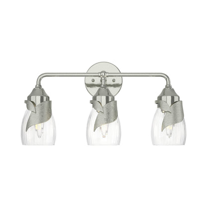 Lapas Bath Vanity Light in Sterling (Water Glass).