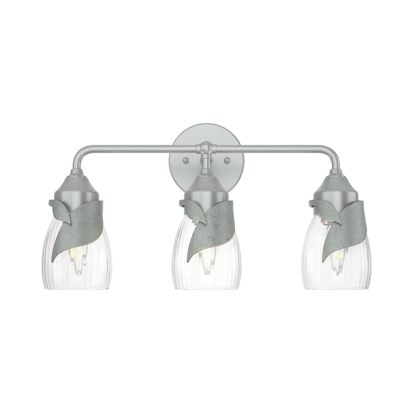 Lapas Bath Vanity Light in Vintage Platinum (Water Glass).