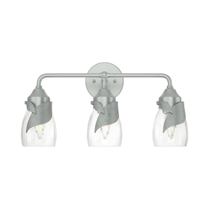 Lapas Bath Vanity Light in Vintage Platinum (Water Glass).