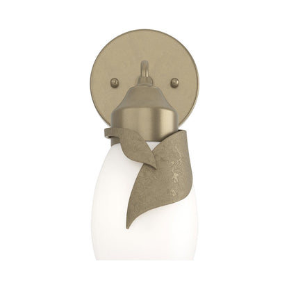 Lapas Bath Wall Light in Soft Gold (Opal Glass).