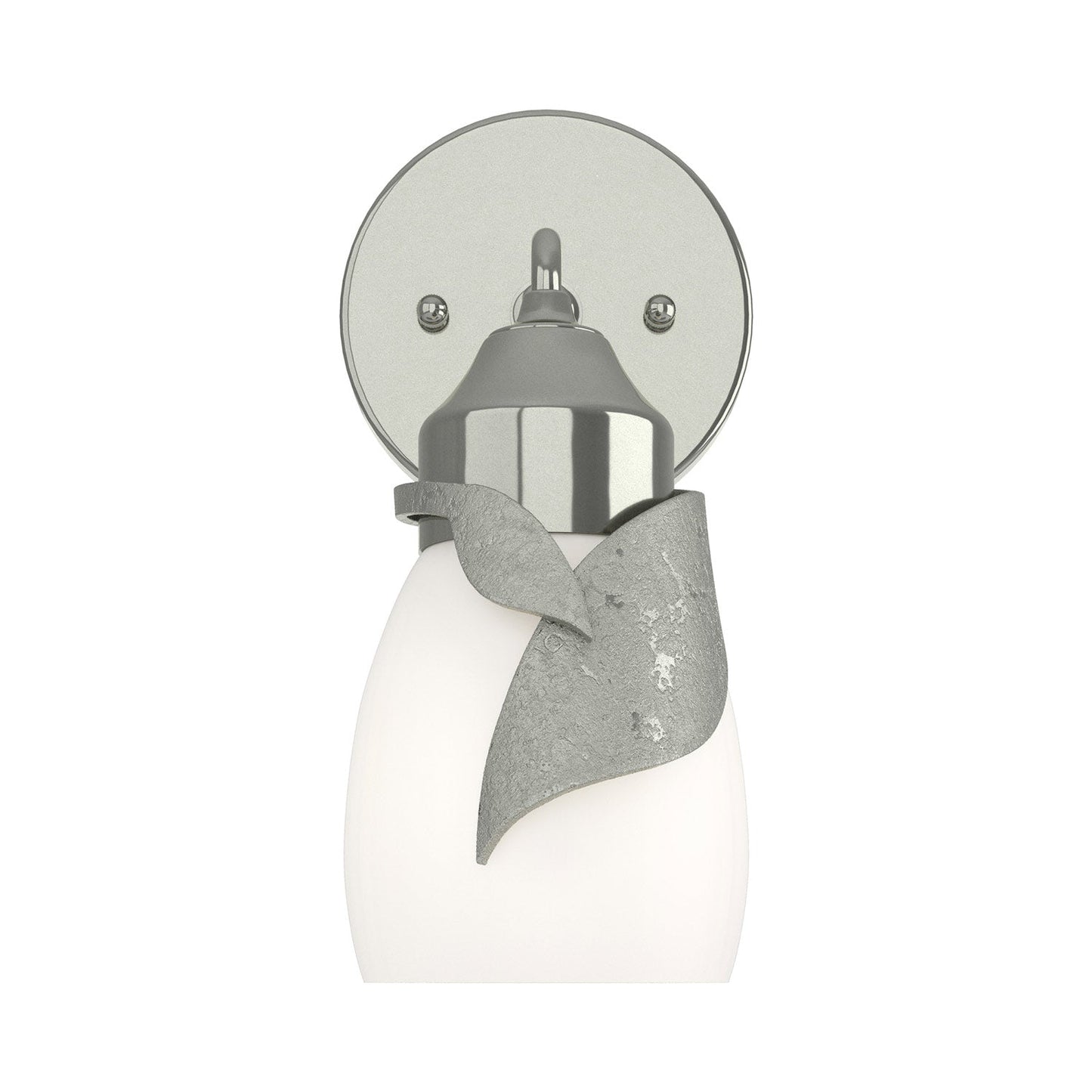 Lapas Bath Wall Light in Sterling (Opal Glass).