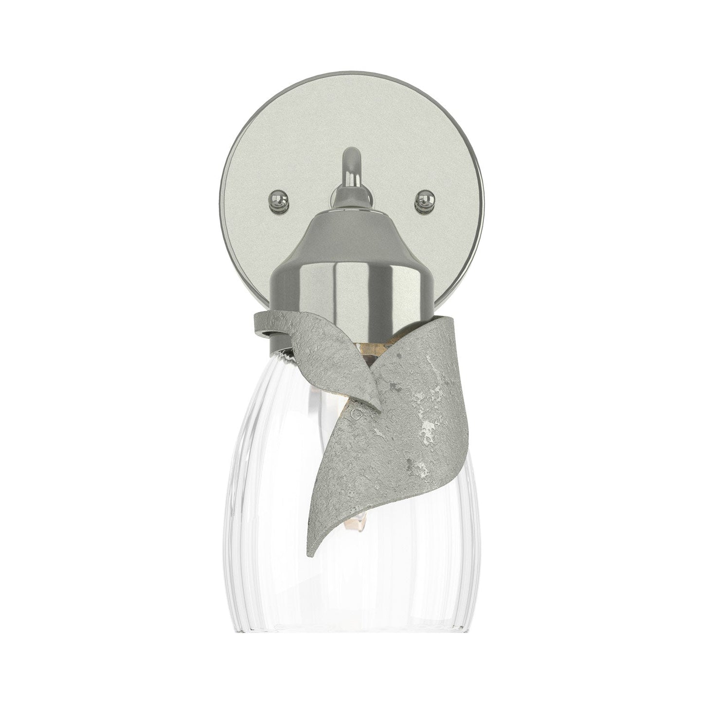 Lapas Bath Wall Light in Sterling (Water Glass).