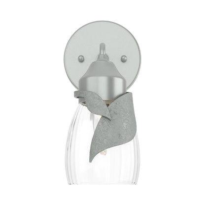 Lapas Bath Wall Light in Vintage Platinum (Water Glass).