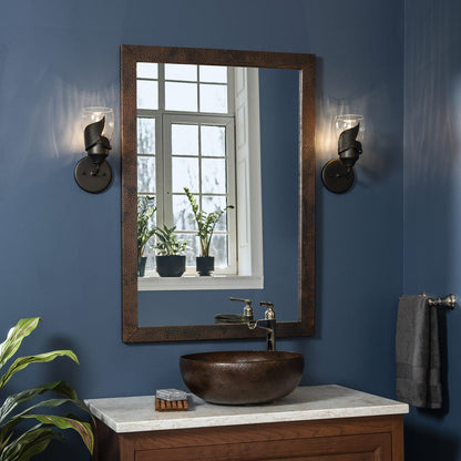 Lapas Bath Wall Light in bathroom.