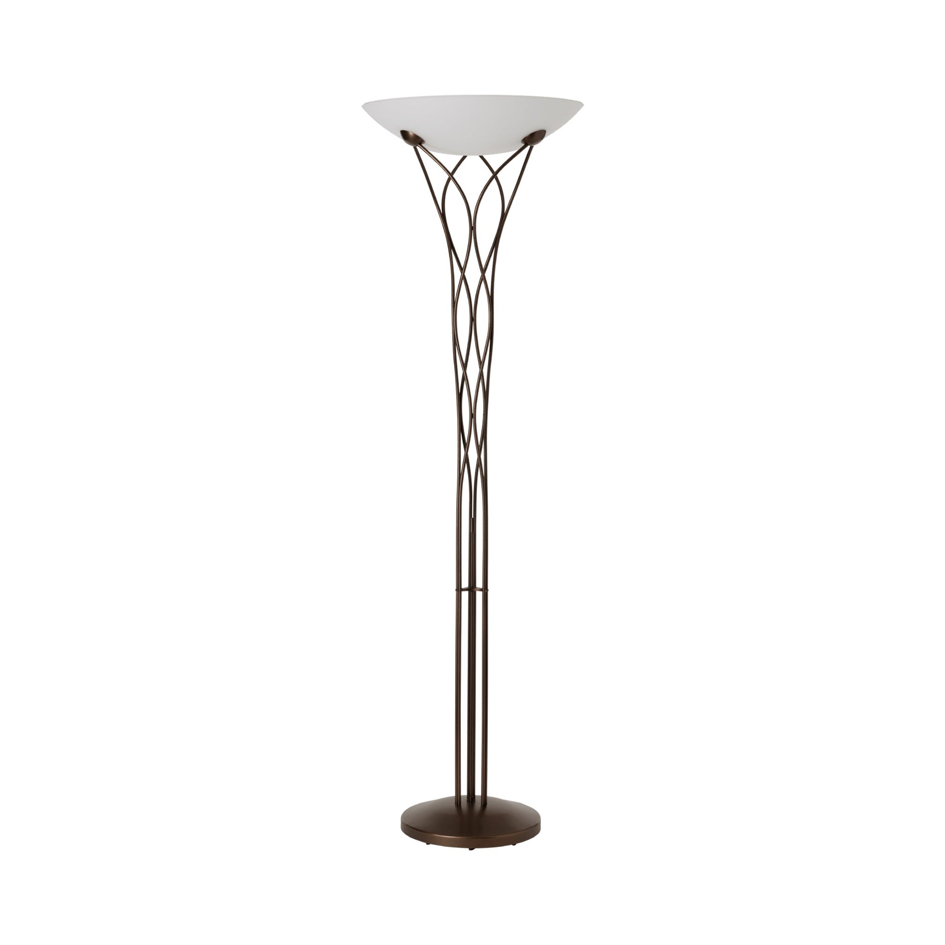 Lattice Floor Lamp in Bronze.