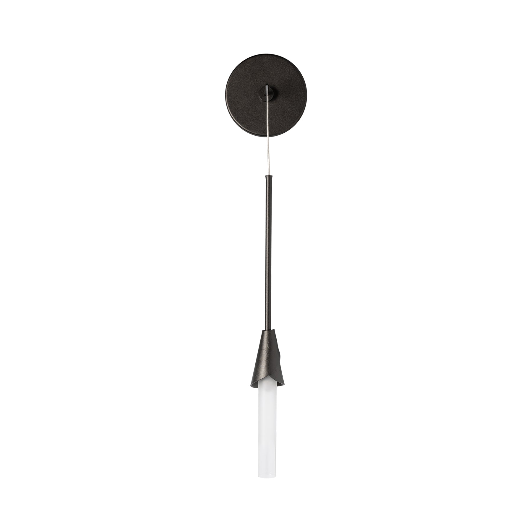 Lilium Cylinder Wall Light in Oil Rubbed Bronze.