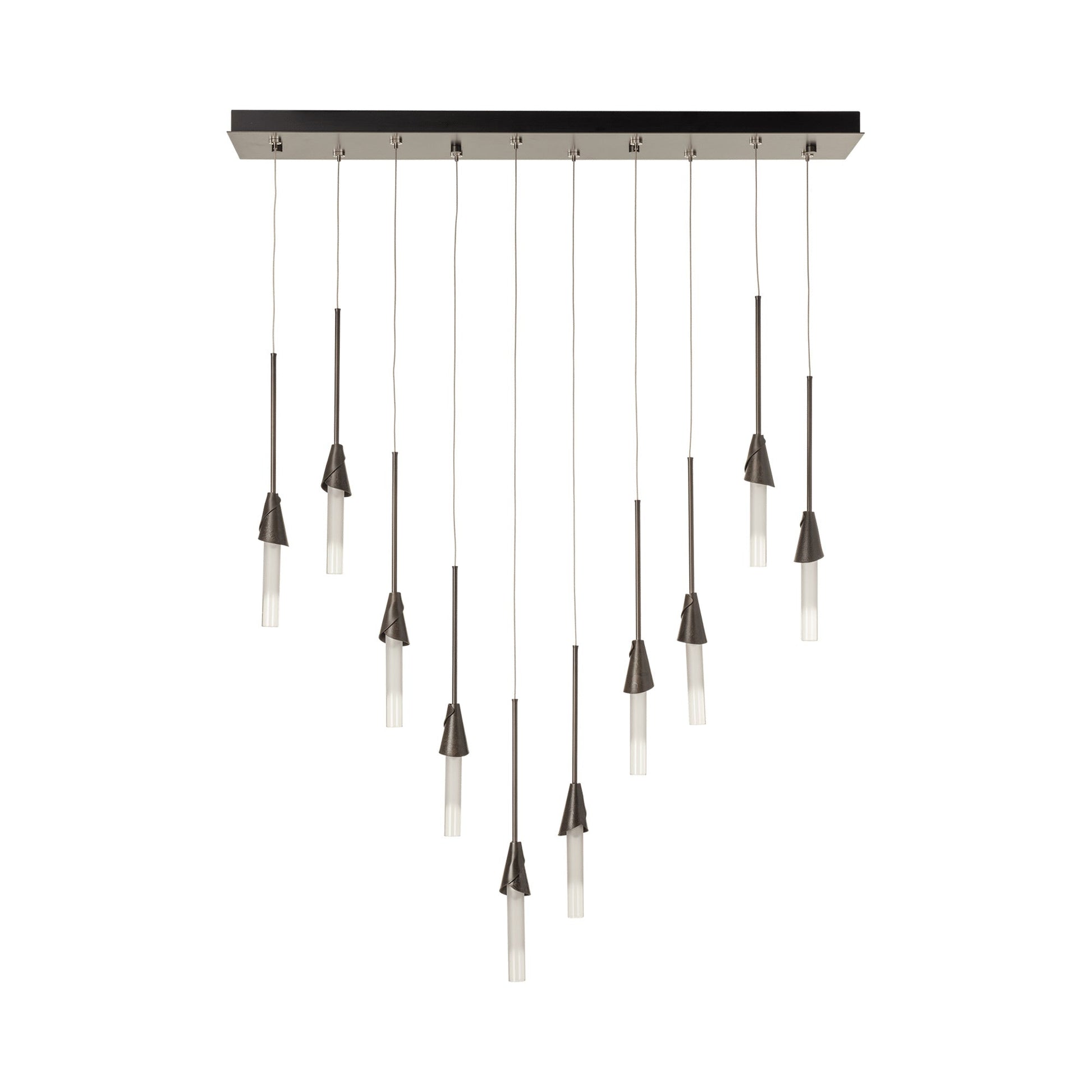 Lilium Linear Pendant Light in Dark Smoke (Standard).