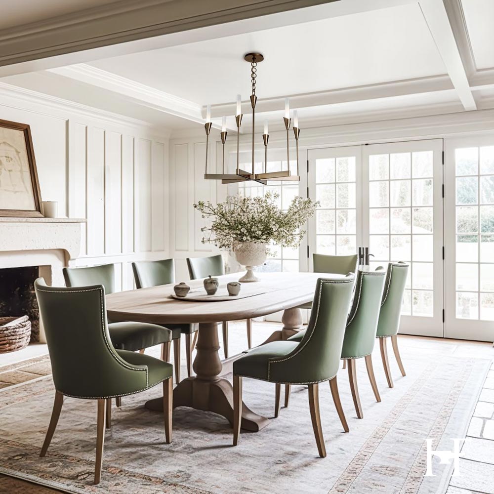 Lilium Multi-Light Chandelier in living room.