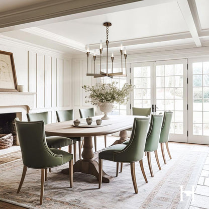 Lilium Multi-Light Chandelier in living room.