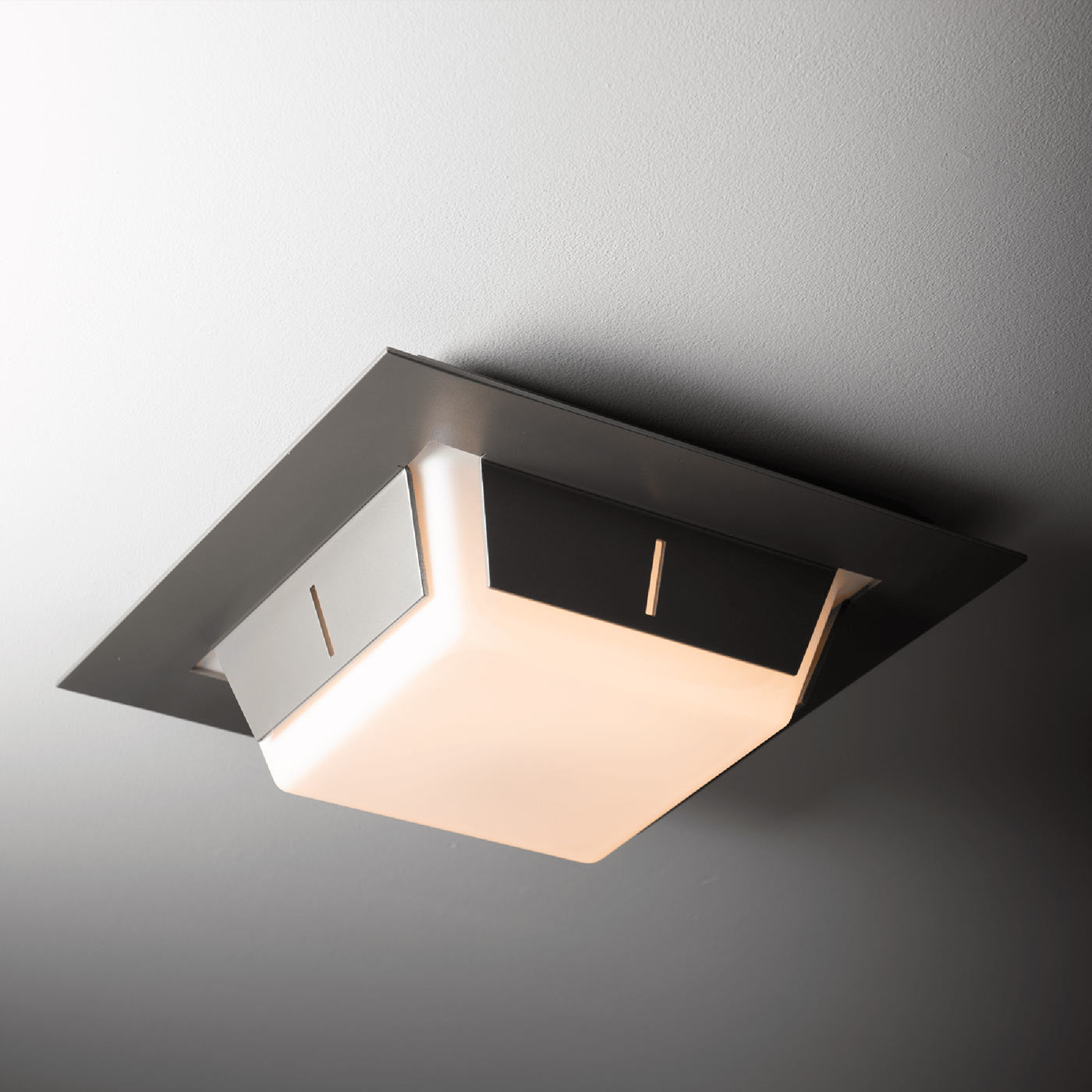 Linea Outdoor LED Flush Mount Ceiling Light in Detail.