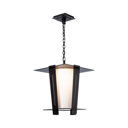 Linea Outdoor Pendant Light in Coastal Black.