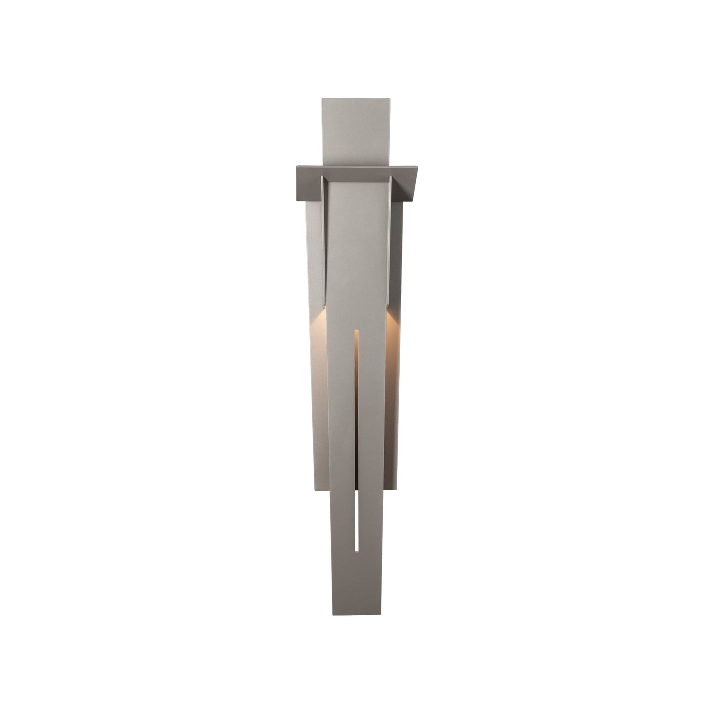 Linea Outdoor Wall Light in Coastal Burnished Steel (31.3-Inch).