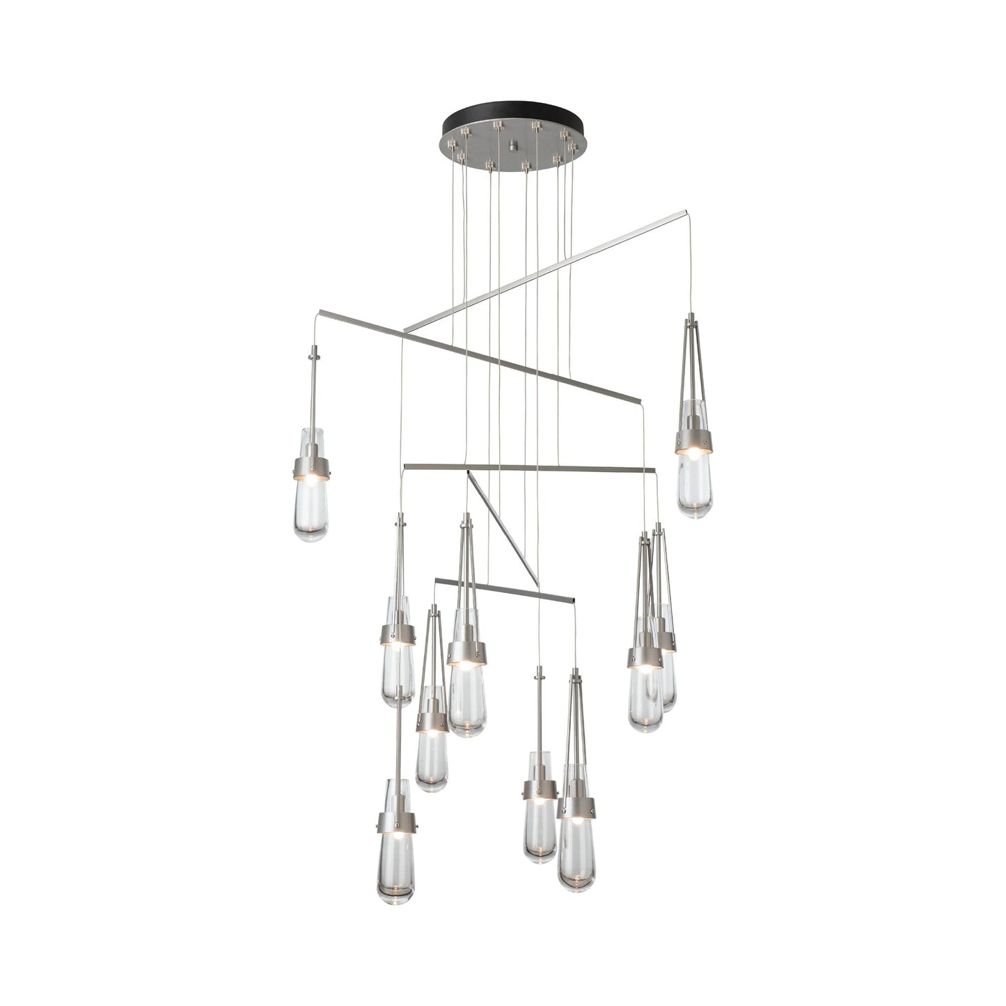 Link Mobile Pendant Light in Vintage Platinum (Clear Glass/Standard).