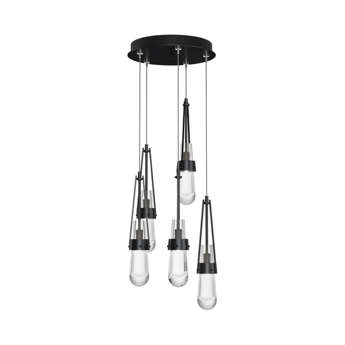 Link Pendant Light in Ink/Clear Glass (Standard).