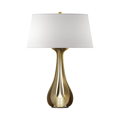 Lino Table Lamp in Modern Brass (Flax).