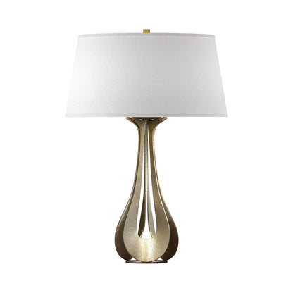 Lino Table Lamp in Soft Gold (Flax).