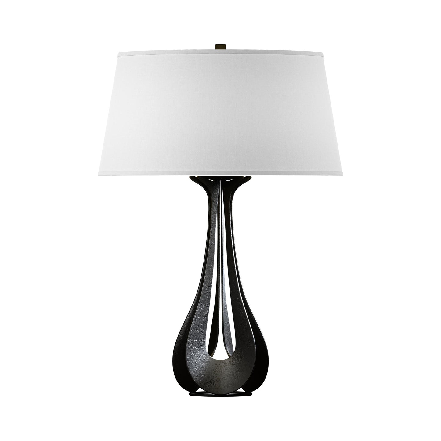 Lino Table Lamp in Black (Natural Anna).