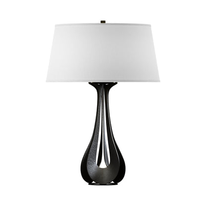 Lino Table Lamp in Black (Natural Anna).